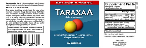 TaraxaA Supplement endurance energy focus